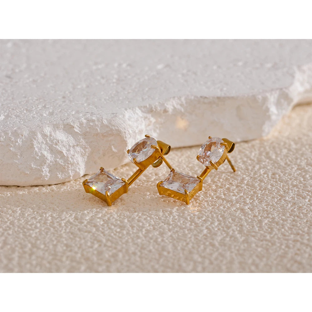 Women's Gold Plated Stud Earrings - Exquisite Fashion Earrings Women's Gold Plated Stud Earrings - Exquisite Fashion Earrings